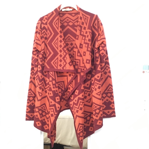 Staring at Stars Array Aztec Waterfall Cardigan Sz Medium - Picture 10 of 12